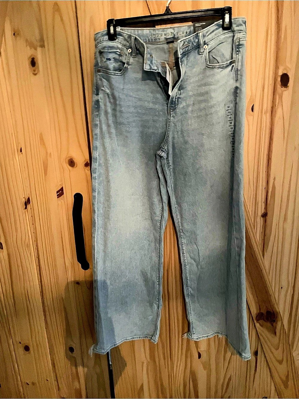 American Eagle Dreamy Drape Baggy Wide Leg Super High-Rise Jean Jeans Waist 31